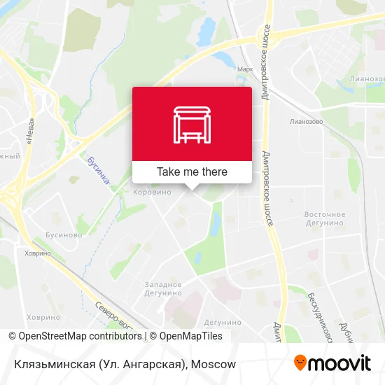 Клязьминская (Ул. Ангарская) map
