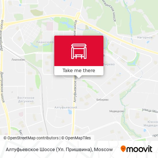 Алтуфьевское Шоссе (Ул. Пришвина) map