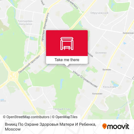 Внииц По Охране Здоровья Матери И Ребенка map