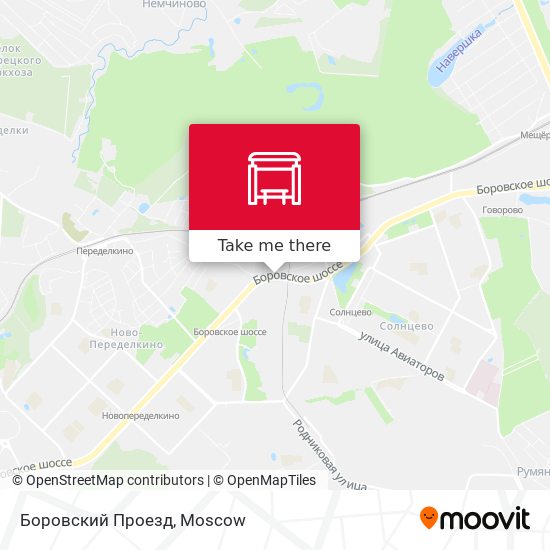 Боровский Проезд map
