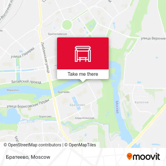 Братеево map