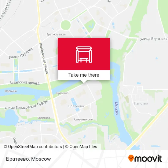 Братеево map