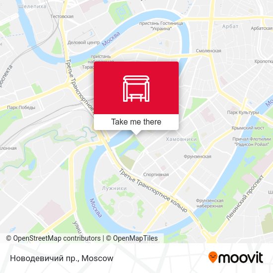Новодевичий пр. map