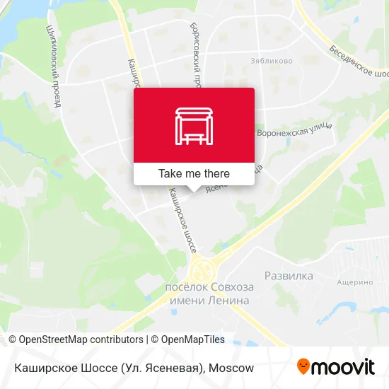 Каширское Шоссе (Ул. Ясеневая) map