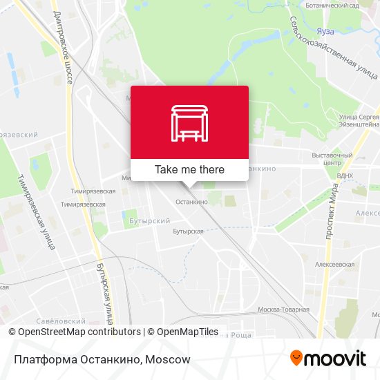 Платформа Останкино map