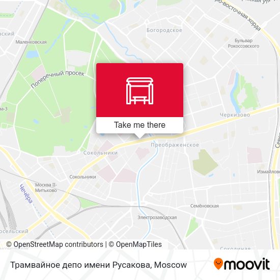 Трамвайное депо имени Русакова map
