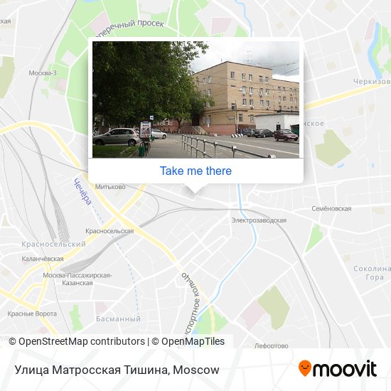 Улица Матросская Тишина map