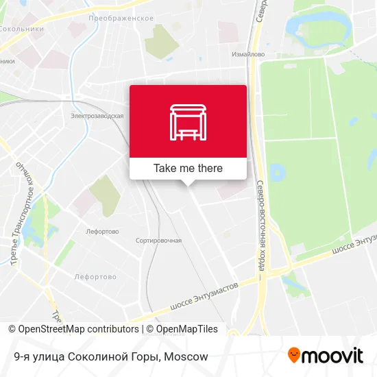 9-я улица Соколиной Горы map