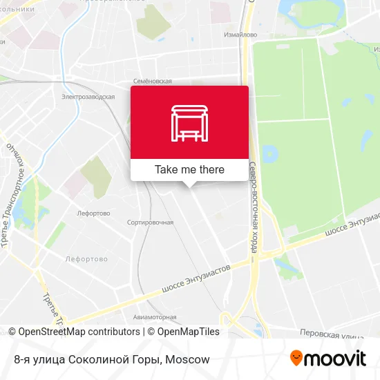 8-я улица Соколиной Горы map
