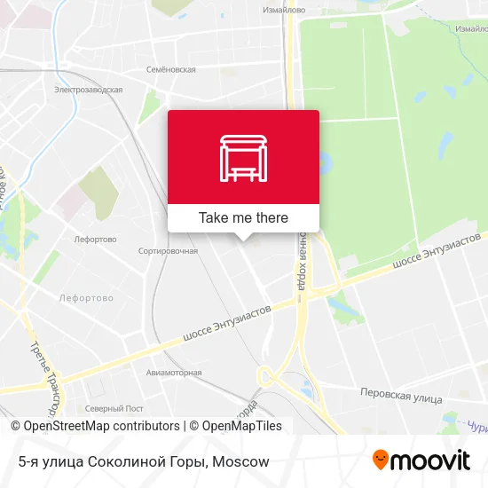 5-я улица Соколиной Горы map