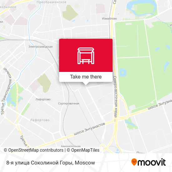 8-я улица Соколиной Горы map