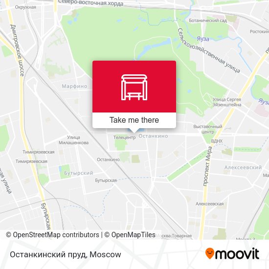 Останкинский пруд map