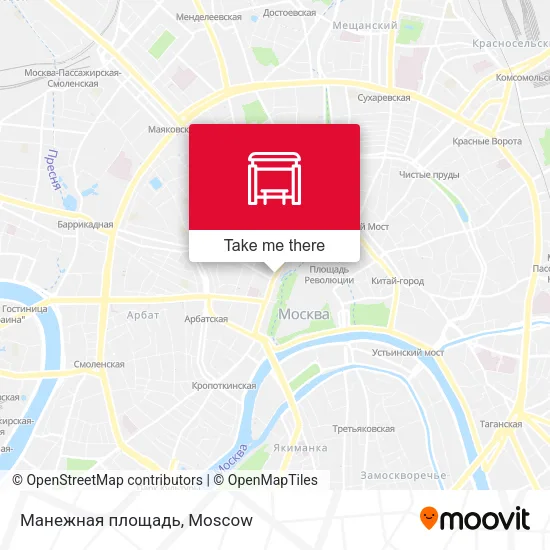Манежная площадь map