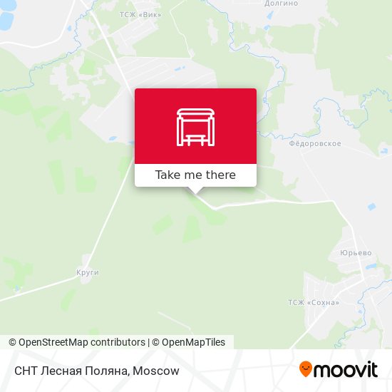СНТ Лесная Поляна map