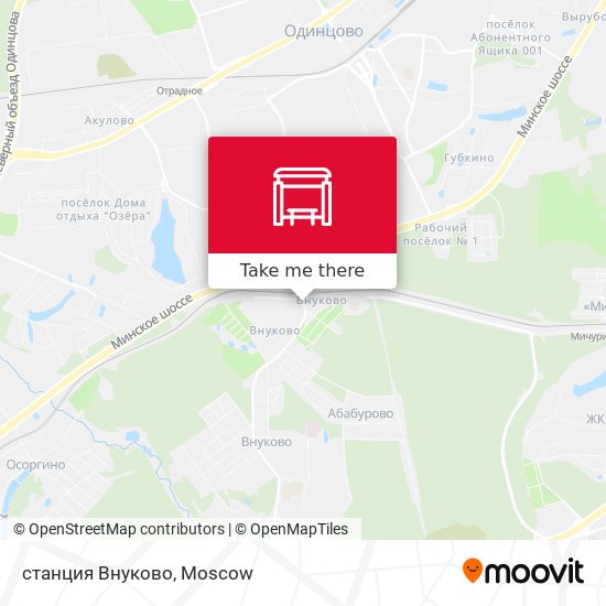 станция Внуково map