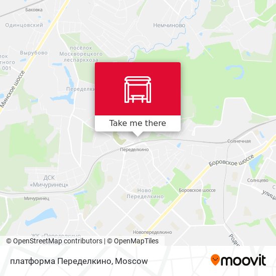 платформа Переделкино map