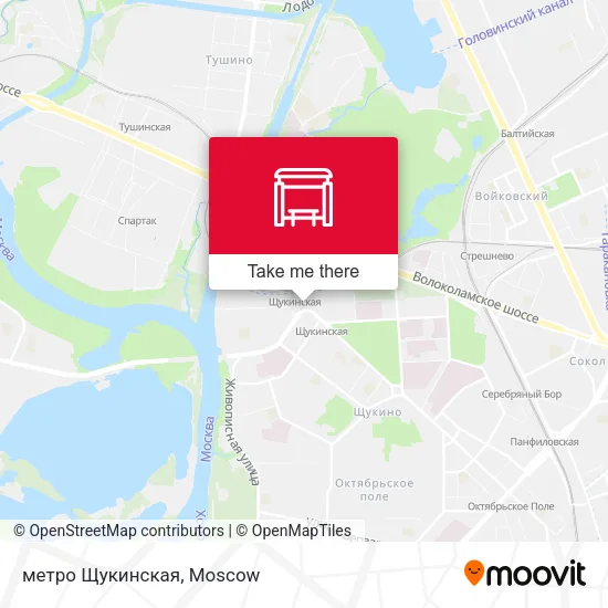 метро Щукинская map