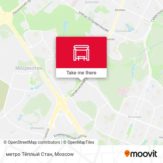 метро Тёплый Стан map