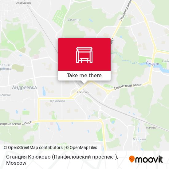 Станция Крюково (Панфиловский проспект) map