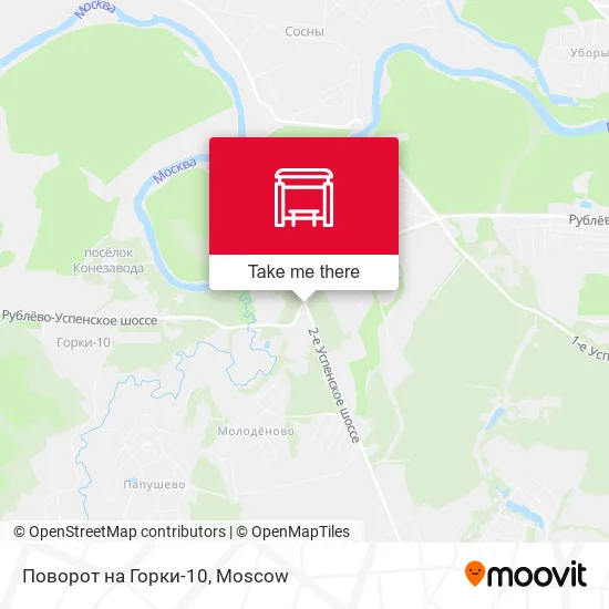 Поворот на Горки-10 map