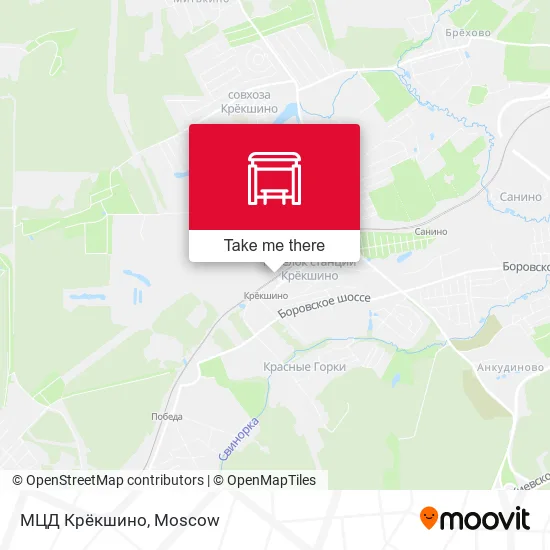 МЦД Крёкшино map