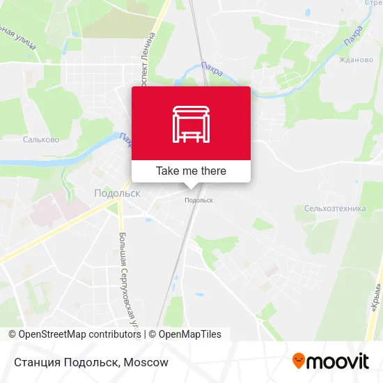 Станция Подольск map