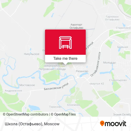 Школа (Остафьево) map