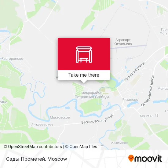 Сады Прометей map