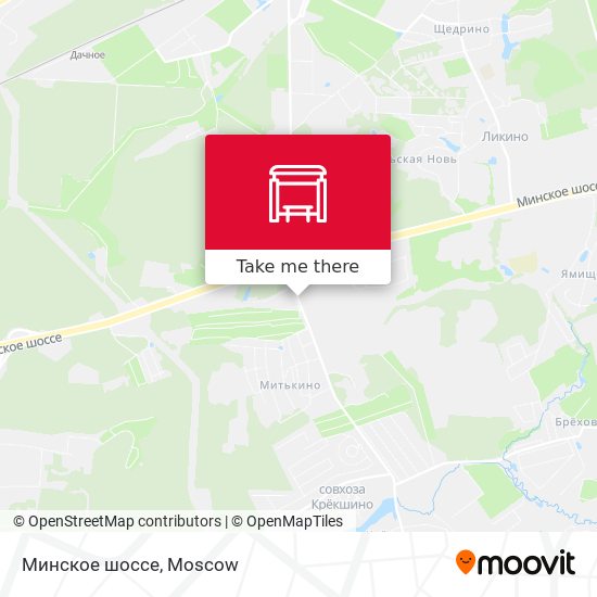 Минское шоссе map