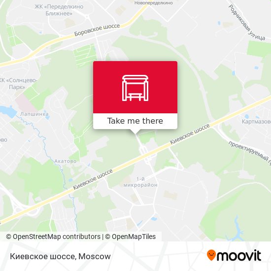 Киевское шоссе map