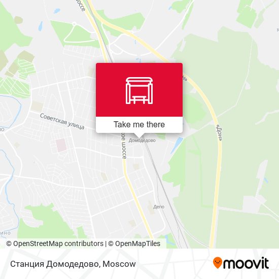 Станция Домодедово map