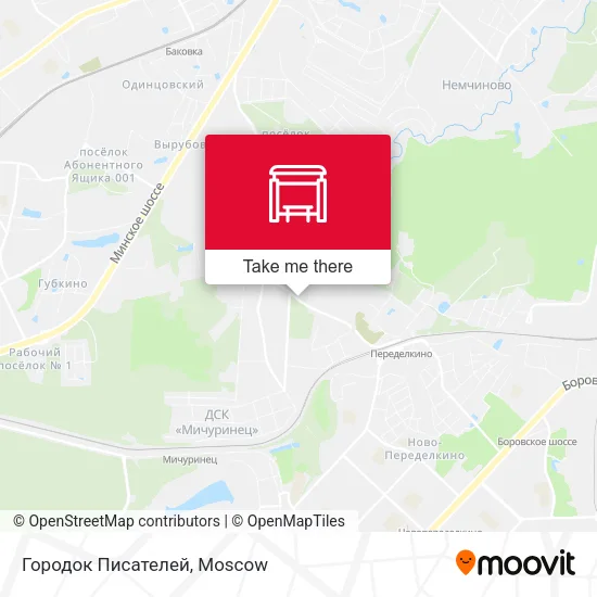Городок Писателей map