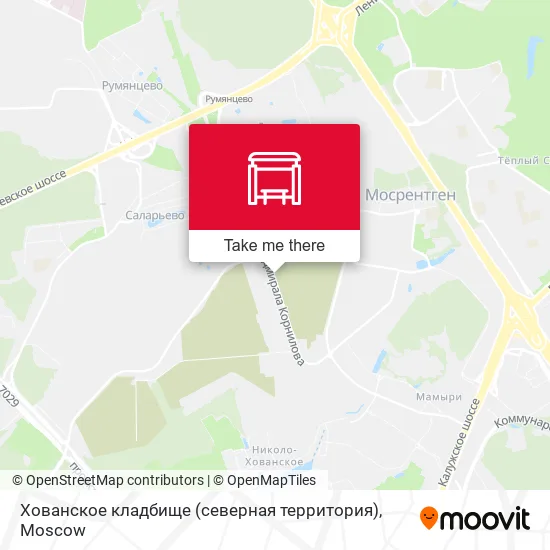 Хованское кладбище (северная территория) map