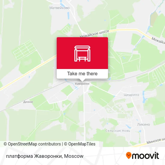платформа Жаворонки map