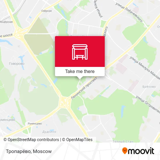 Тропарёво map