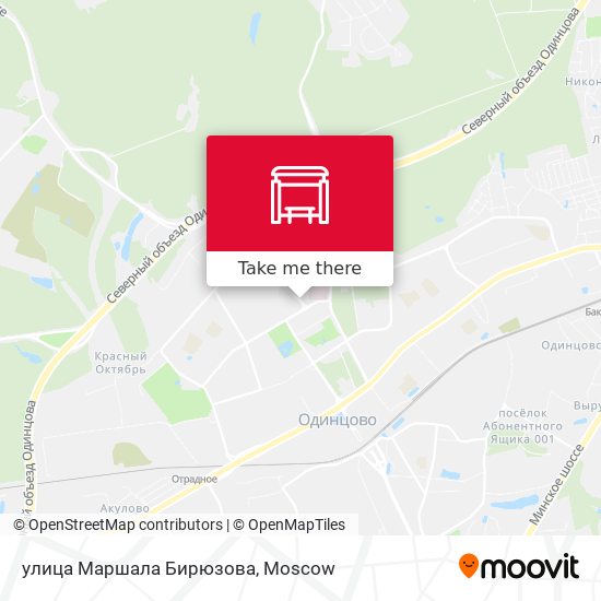 улица Маршала Бирюзова map