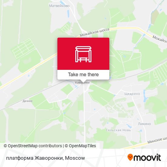 платформа Жаворонки map