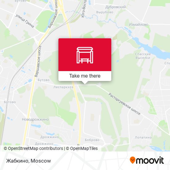 Жабкино map