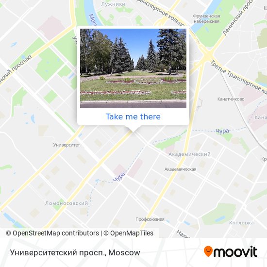 Университетский просп. map