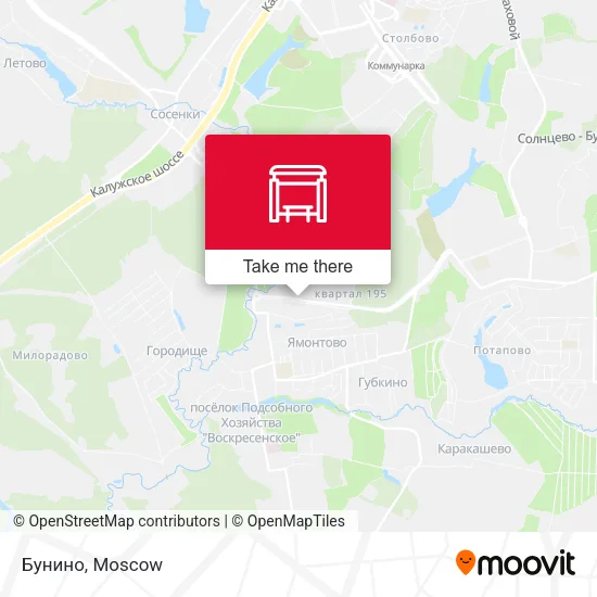 Бунино map