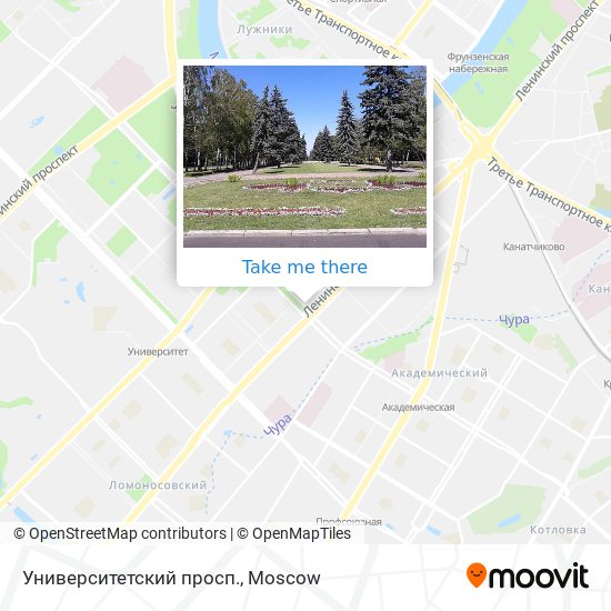 Университетский просп. map