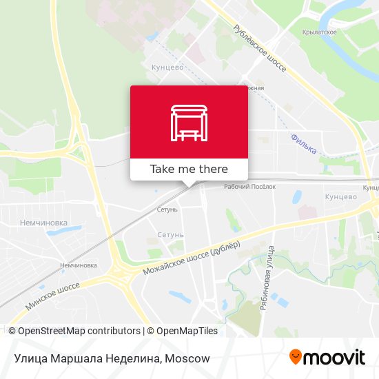 Улица Маршала Неделина map