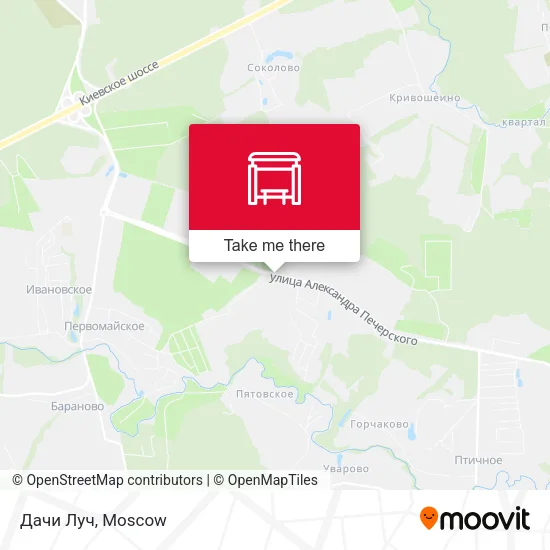 Дачи Луч map