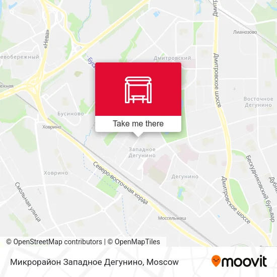 Микрорайон Западное Дегунино map