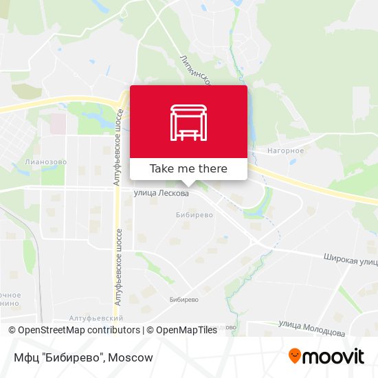 Мфц "Бибирево" map
