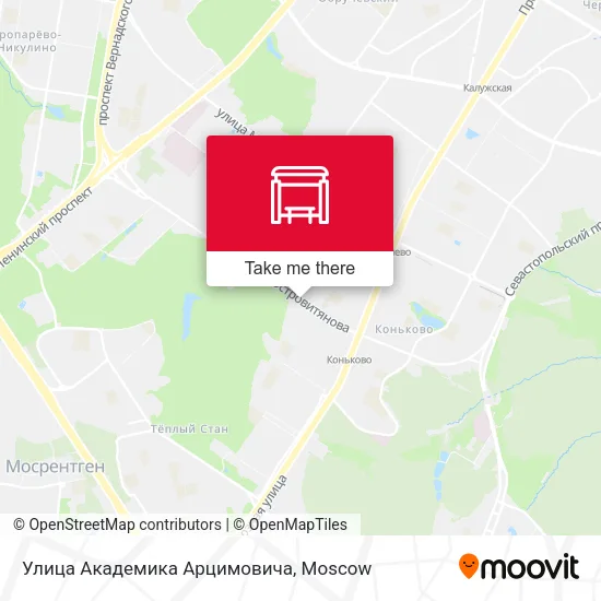 Улица Академика Арцимовича map