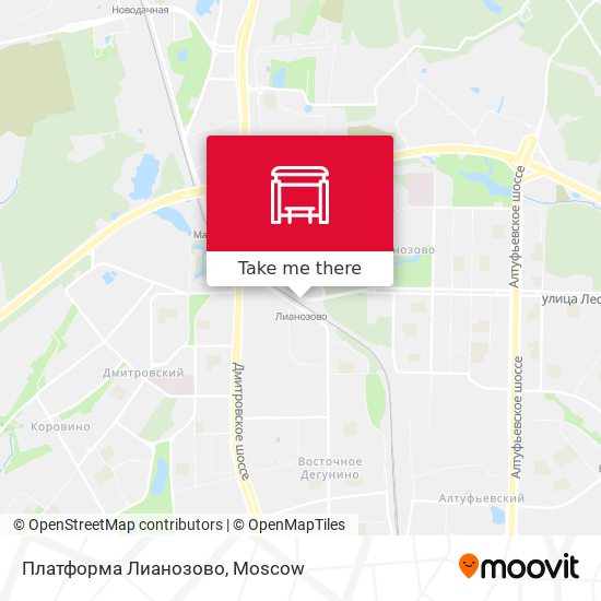 Платформа Лианозово map
