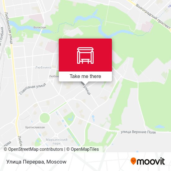 Улица Перерва map