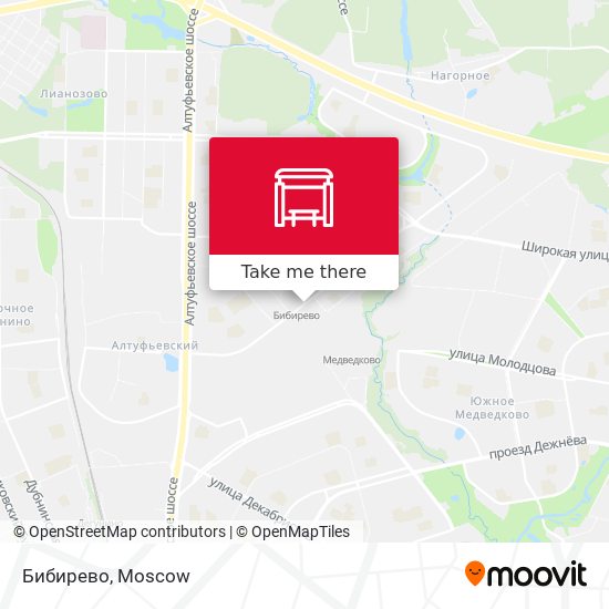 Бибирево map