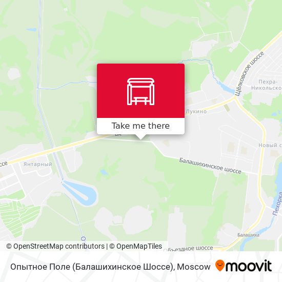 Опытное Поле (Балашихинское Шоссе) map